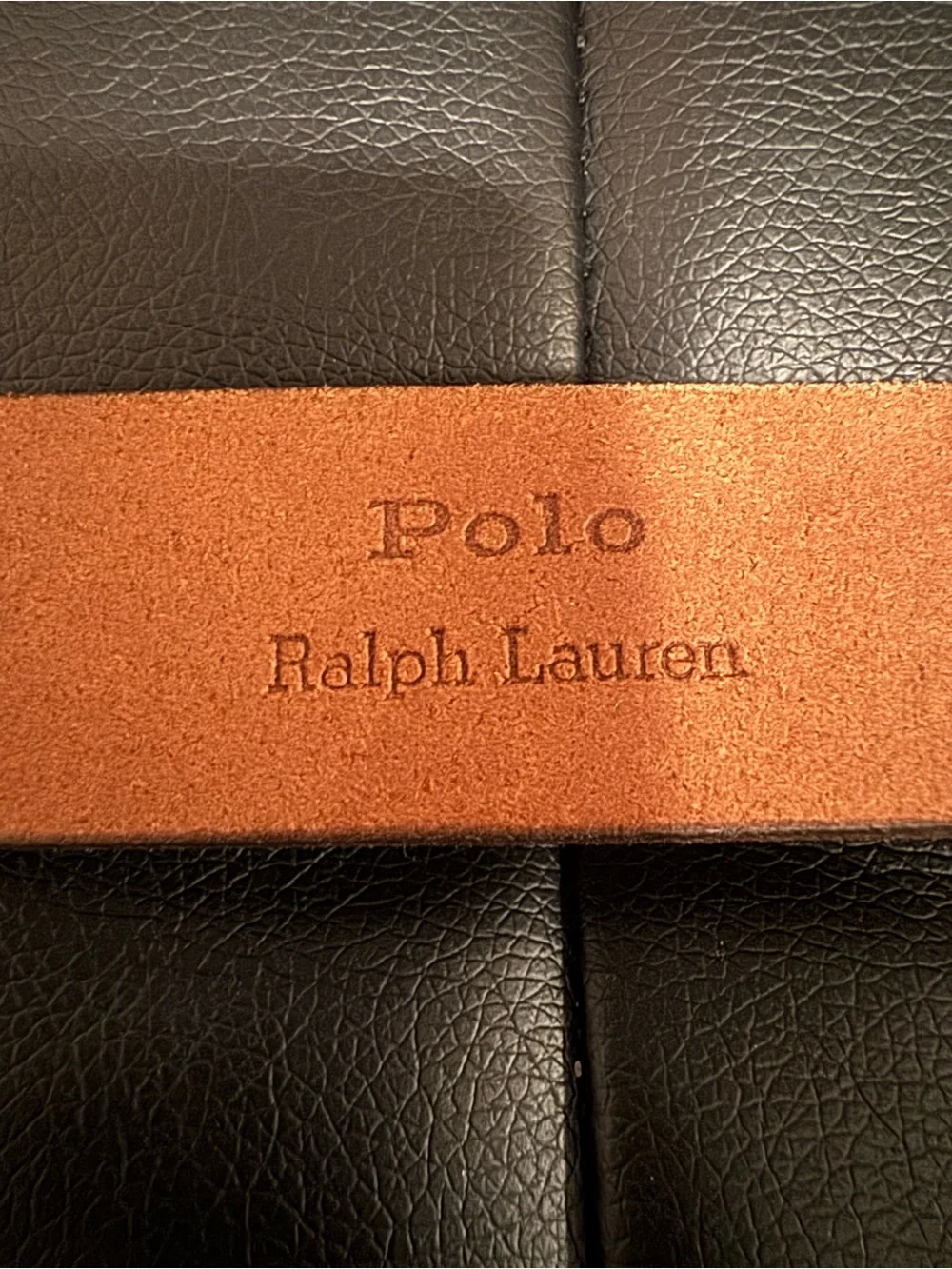 Polo Ralph Lauren Leather Big Buckle Belt